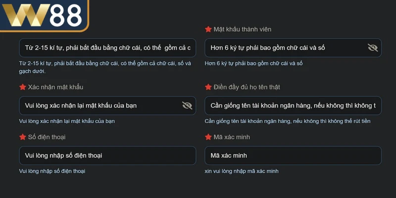 Hướng dẫn khắc phục các lỗi khi đăng ký W88 nhanh chóng